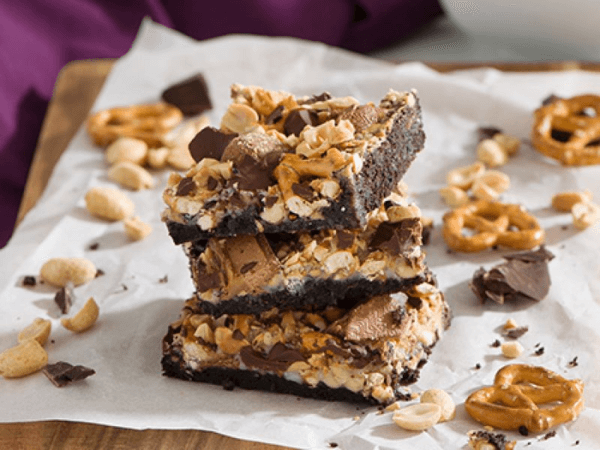 Charmaine Broughton blog - Double Peanut & Chocolate Pretzel Bars