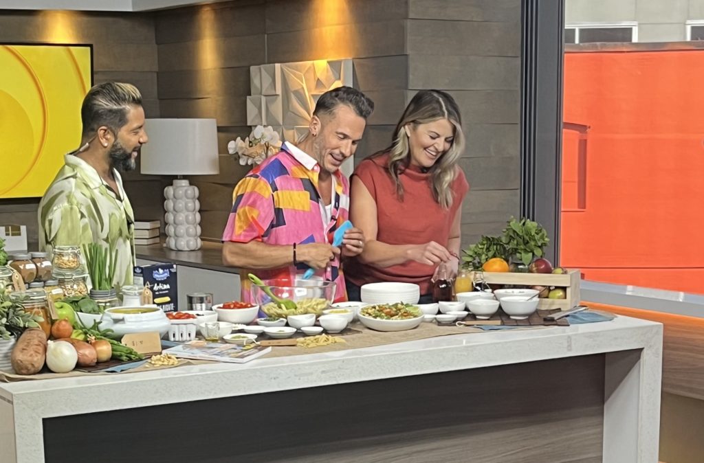 Charmaine Broughton - Cook Book Author - Cooking with Hosts on Breakfast Television Toronto (Shawn Desman & Devo Brown)