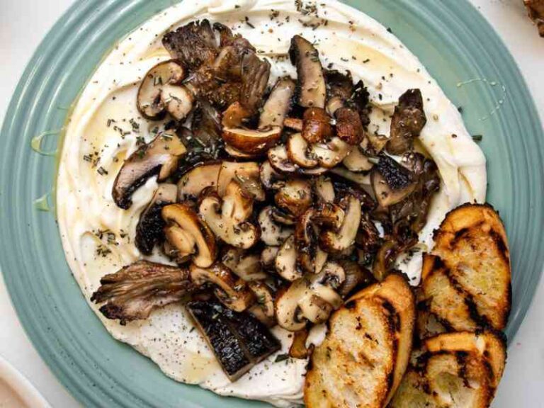 Charmaine Broughton Blog Recipe Whipped Goat Cheese Board with Sauteed Mushrooms