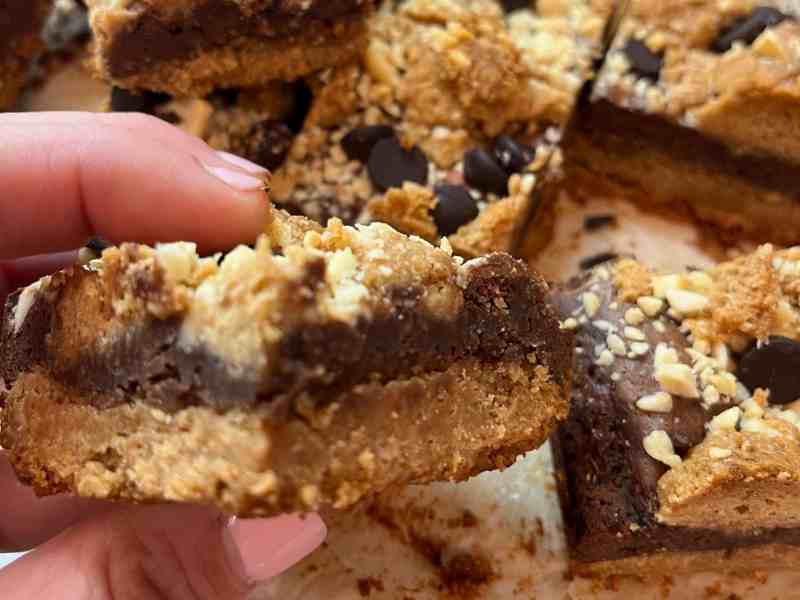 Charmaine Broughton Blog Recipes Chocolate Cheesecake Peanut Butter Cookie Bars - horizontal