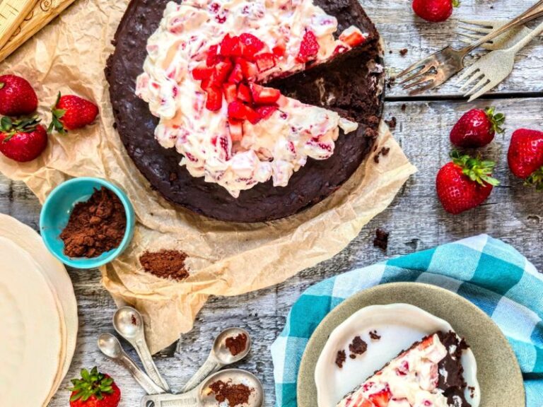 Charmaine Broughton Blog Recipes Black Bean Brownie Cake With Strawberry Mascarpone Cream