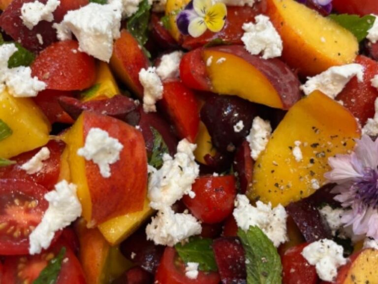 Charmaine Broughton Blog Char's Peach, Cherry & Tomato Salad