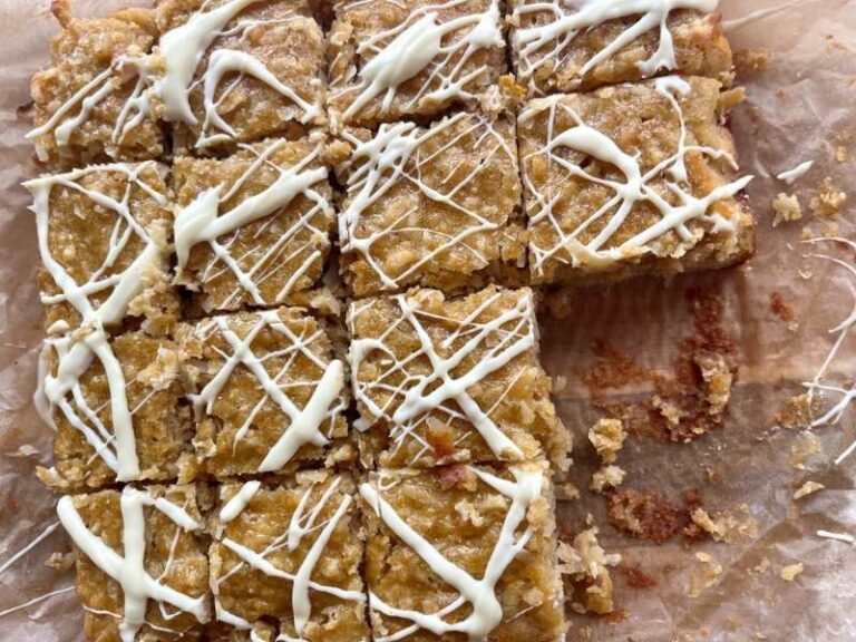 Charmaine Broughton Blog Recipes Coconut, White Chocolate & Orange Chickpea Blondies