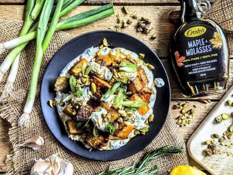 Charmaine Broughton Blog Recipe Roasted Rutabaga with Savoury Lemon Yogurt & Pistachios