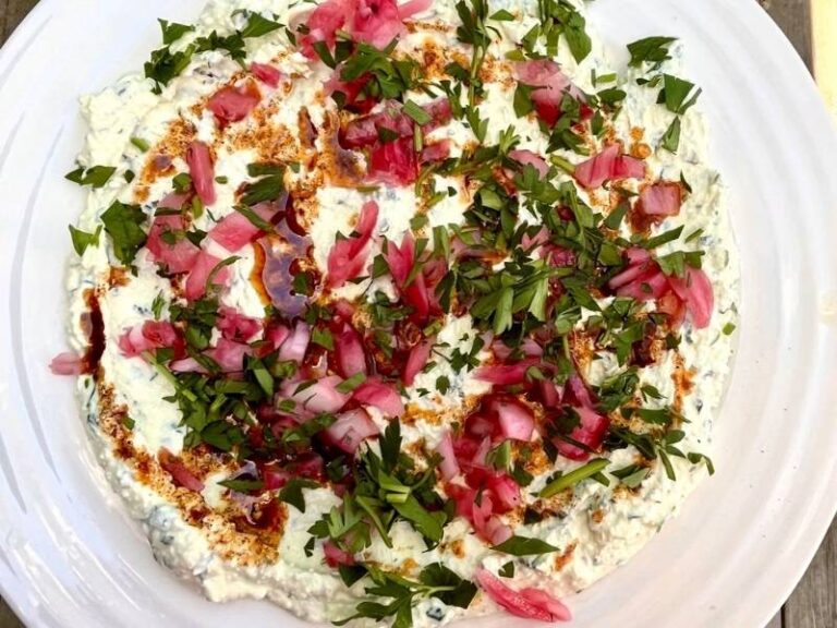 Charmaine Broughton Recipes Blog Char’s Whipped Feta with Chili Oil & Pickled Onions