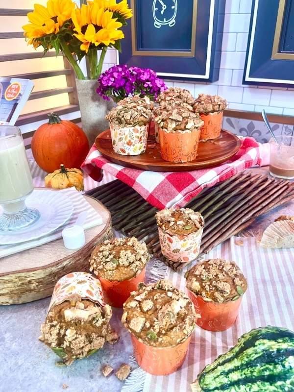 Charmaine Broughton Blog Recipe Pumpkin Spice Muffins with Coconut Crunch Topping