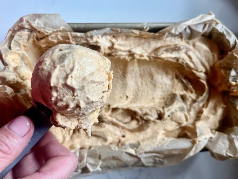 Charmaine Broughton Blog Recipe Char’s Salty Pumpkin Spice Ice Cream with Caramel Swirl